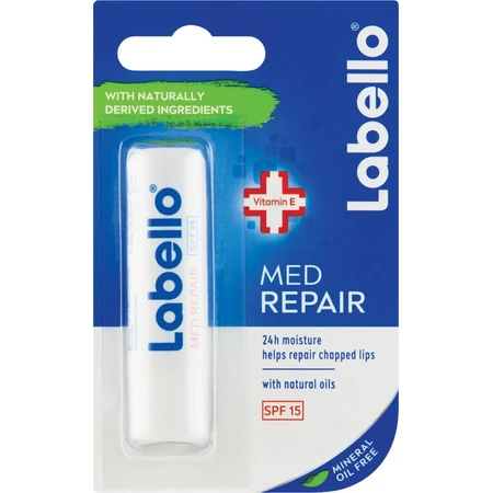 Labello MED REPAIR SPF 15 4×8 g, lippenbalsem