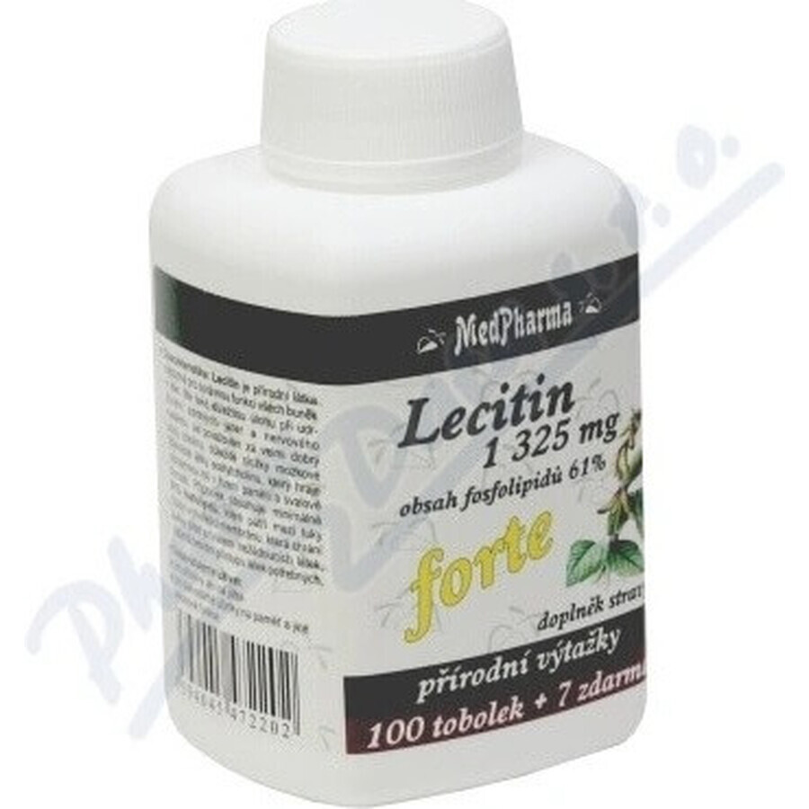 MedPharma Lecitina Forte 1325 mg 1×107 cps, complemento alimenticio