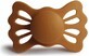 FRIGG FRIGG Lucky symmetrischer Silikonschnuller Honey Gold, 0-6m 1&#215;1 St&#252;ck, Silikonschnuller