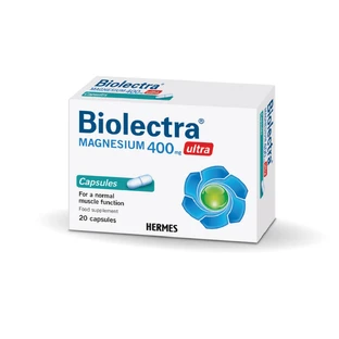 Biolectra Magnesio 400 mg Ultra, 20 cápsulas, Hermes