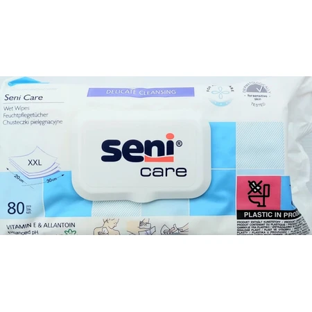 Seni Care Wet Wipes 1×80 uds, toallitas húmedas