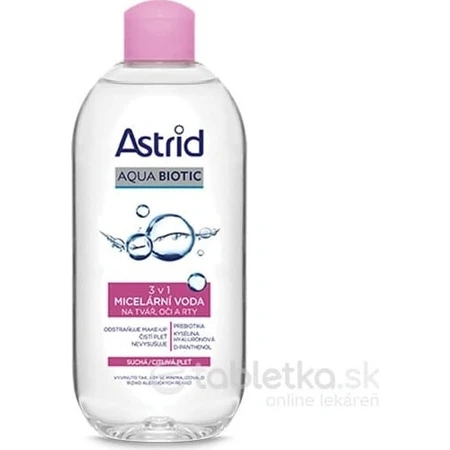 ASTRID AQUA BIOTIC 3-in-1 mizellares Wasser für trockene und empfindliche Haut 400 ml 1×400 ml 1×400 ml, mizellares Wasser