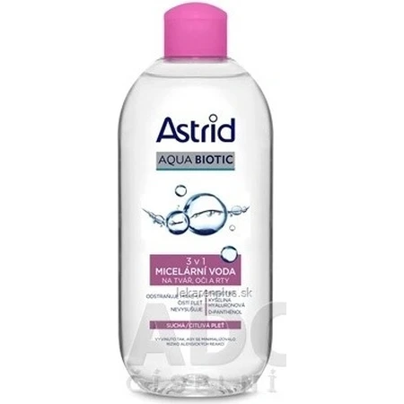 ASTRID AQUA BIOTIC 3-in-1 mizellares Wasser für trockene und empfindliche Haut 400 ml 1×400 ml 1×400 ml, mizellares Wasser
