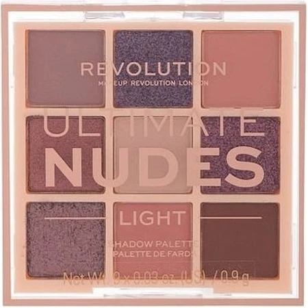 Revolution, Ultimate Nudes Light Eyeshadow Palette 1×0,90 g, palette d'ombres à paupières