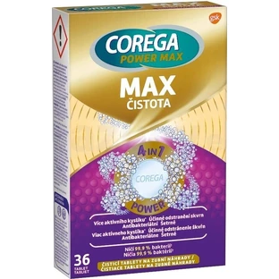 COREGA Doble Fuerza 1x36 pzs, pastillas para limpieza de dentaduras postizas