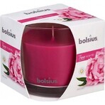 Bolsius Aromatic 2.0 Glass bottle 95x95mm Peony, scented candle 1×1 pc, scented candle