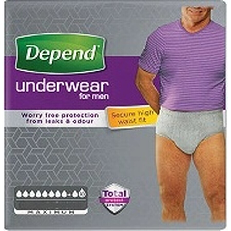 DEPEND MAXIMUM L/XL for men 1×9 pcs, elastic briefs, hip circumference 95-150 cm