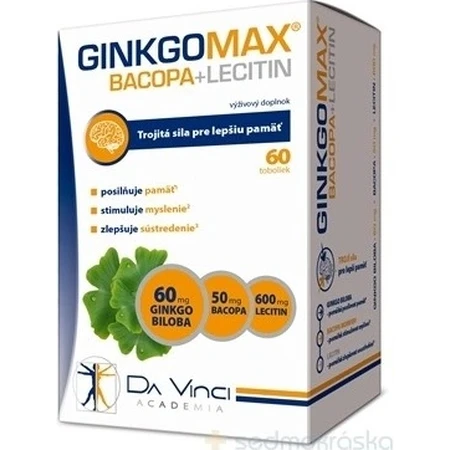 GINKGOMAX+BACOPA+LECITINA - DA VINCI 1×60 cps, complemento alimenticio