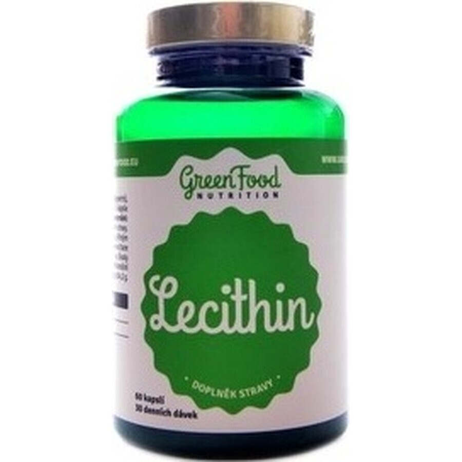 GreenFood Nutrition Lécithine + vitamine E 1×90 cps, complément alimentaire