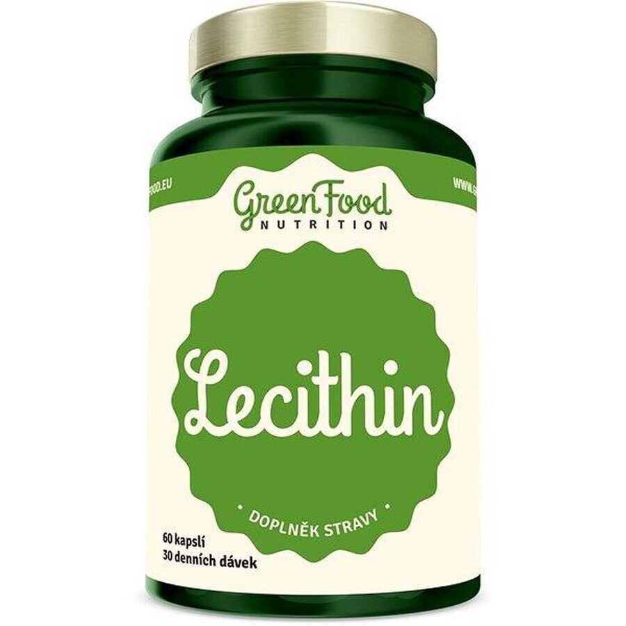 GreenFood Nutrition Lécithine + vitamine E 1×90 cps, complément alimentaire