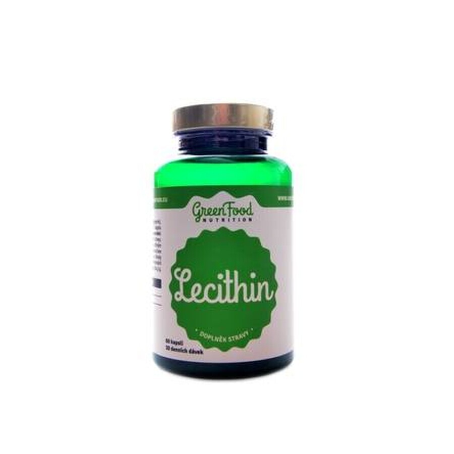 GreenFood Nutrition Lécithine + vitamine E 1×90 cps, complément alimentaire