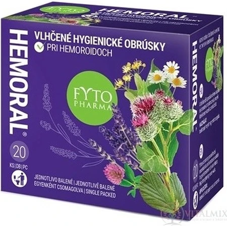Wet wipes FYTO HEMORAL 1×20 pcs, wet wipes