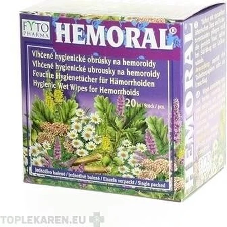 Wet wipes FYTO HEMORAL 1×20 pcs, wet wipes