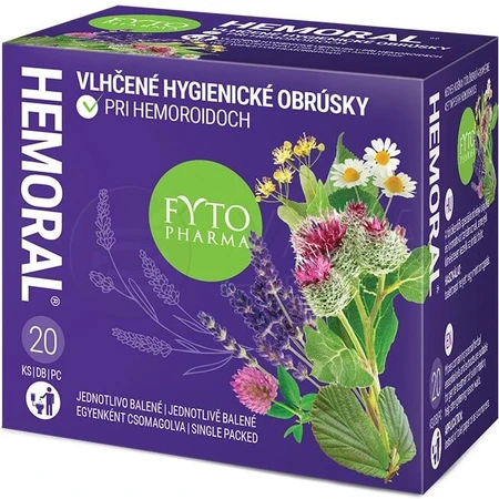 Wet wipes FYTO HEMORAL 1×20 pcs, wet wipes