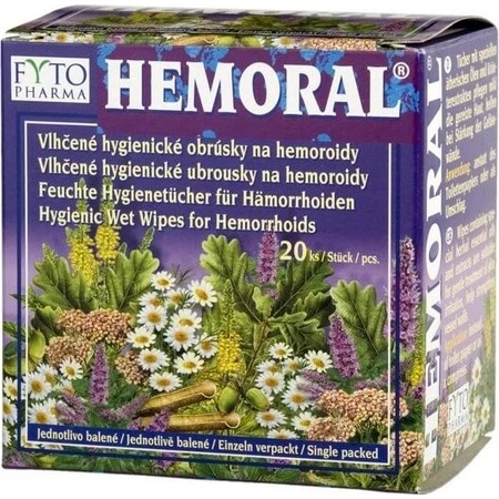Wet wipes FYTO HEMORAL 1×20 pcs, wet wipes