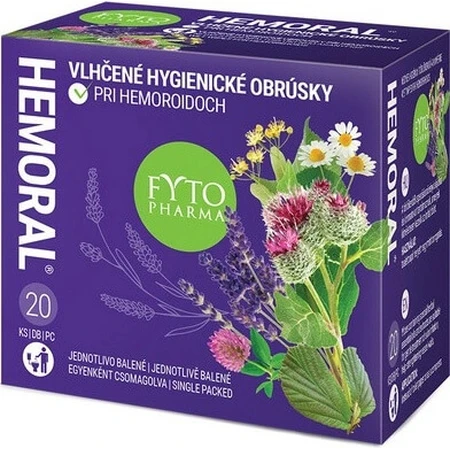 Wet wipes FYTO HEMORAL 1×20 pcs, wet wipes