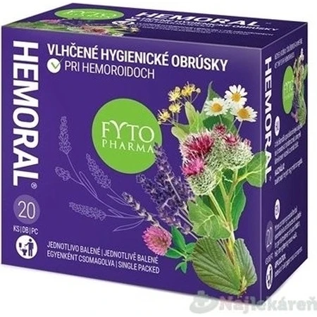 Wet wipes FYTO HEMORAL 1×20 pcs, wet wipes