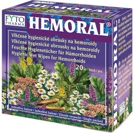 Wet wipes FYTO HEMORAL 1×20 pcs, wet wipes