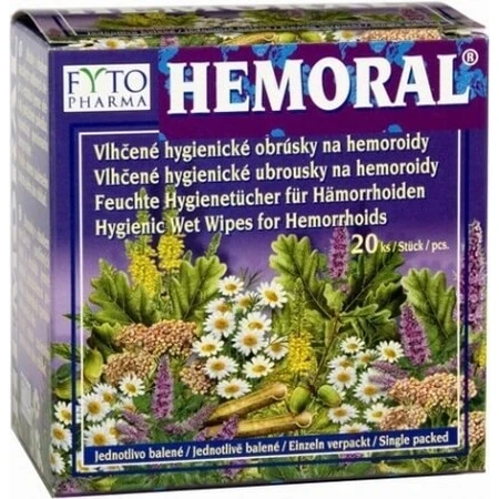 Wet wipes FYTO HEMORAL 1×20 pcs, wet wipes