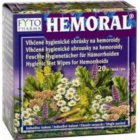 Wet wipes FYTO HEMORAL 1×20 pcs, wet wipes