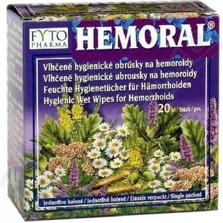 Wet wipes FYTO HEMORAL 1×20 pcs, wet wipes