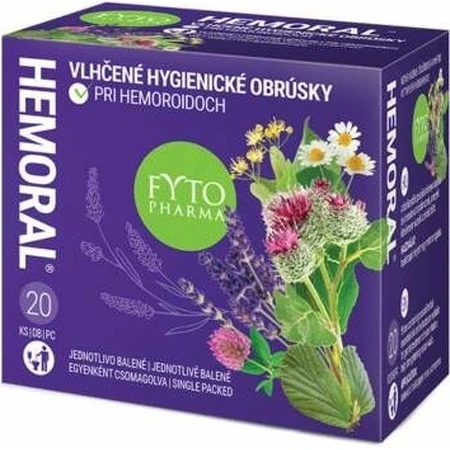 Wet wipes FYTO HEMORAL 1×20 pcs, wet wipes