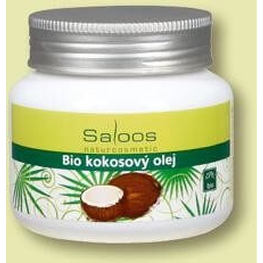 Saloos Huile de noix de coco biologique 1×250 ml pour le corps et la cuisine