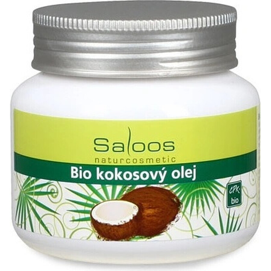 Saloos Huile de noix de coco biologique 1×250 ml pour le corps et la cuisine