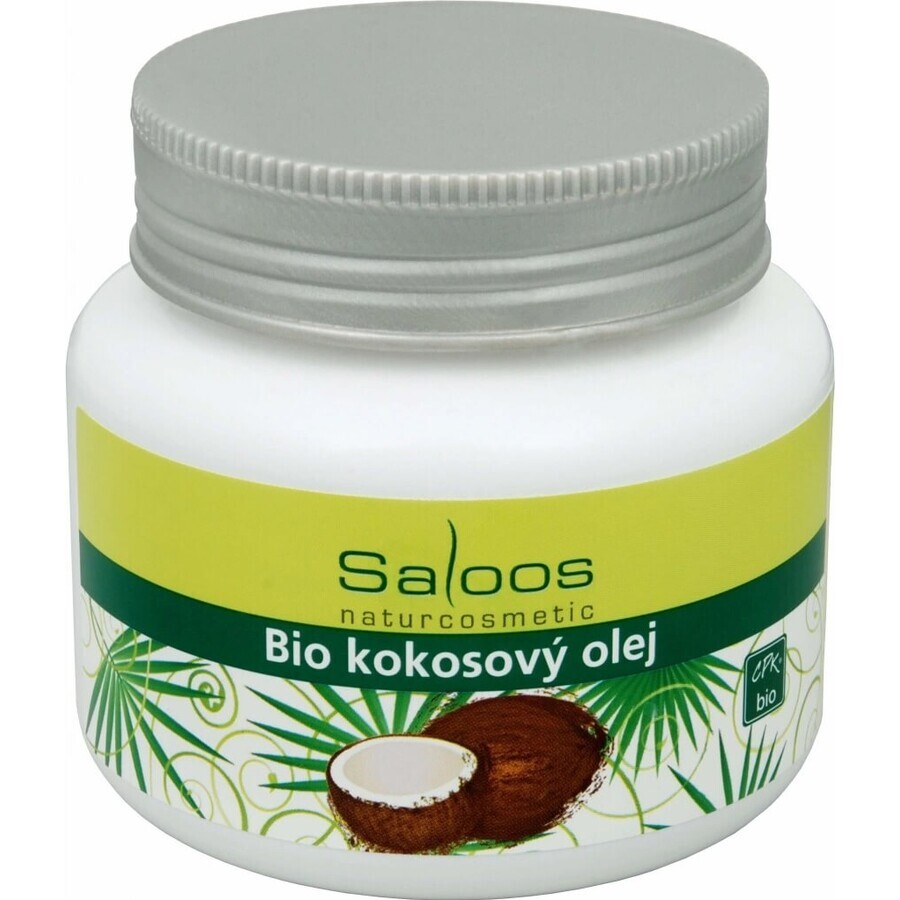 Saloos Huile de noix de coco biologique 1×250 ml pour le corps et la cuisine