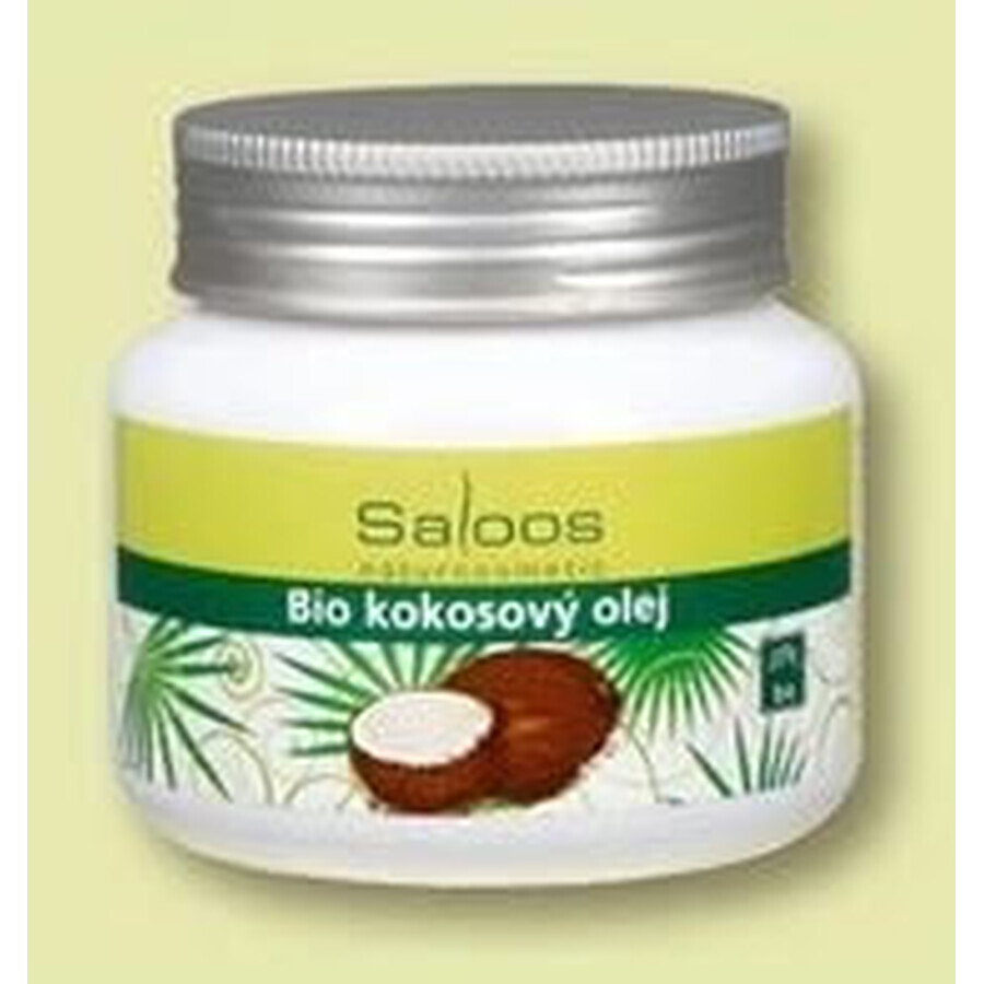 Saloos Huile de noix de coco biologique 1×250 ml pour le corps et la cuisine