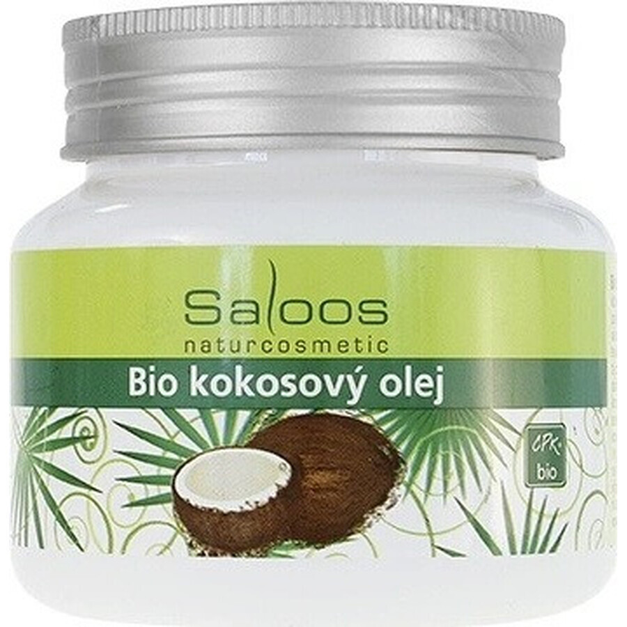 Saloos Huile de noix de coco biologique 1×250 ml pour le corps et la cuisine