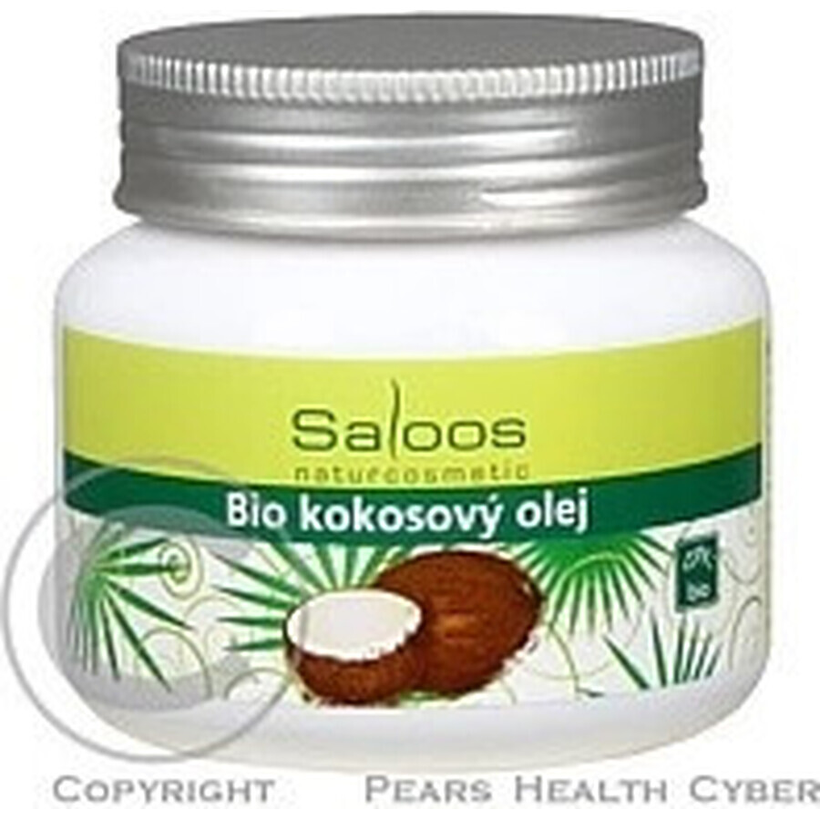 Saloos Huile de noix de coco biologique 1×250 ml pour le corps et la cuisine