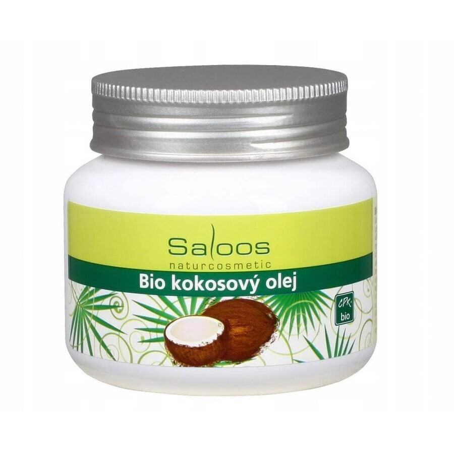 Saloos Huile de noix de coco biologique 1×250 ml pour le corps et la cuisine