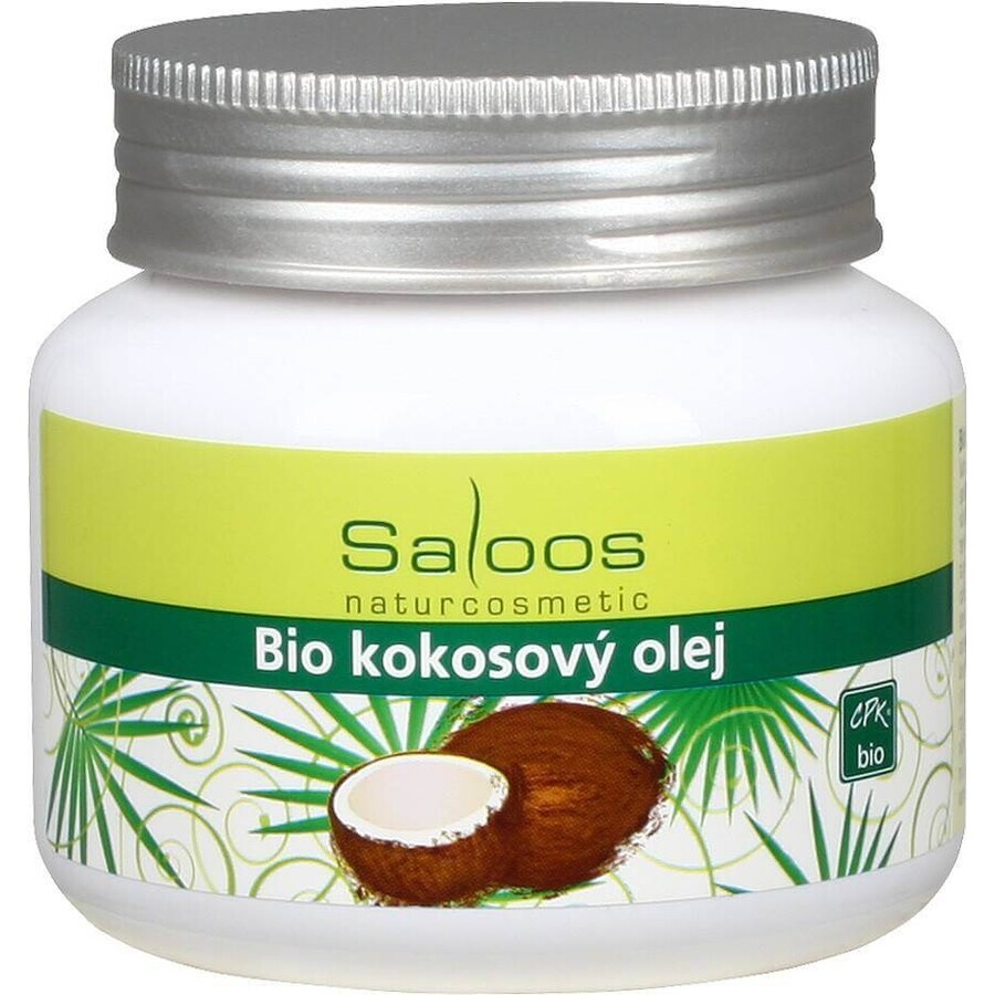 Saloos Huile de noix de coco biologique 1×250 ml pour le corps et la cuisine