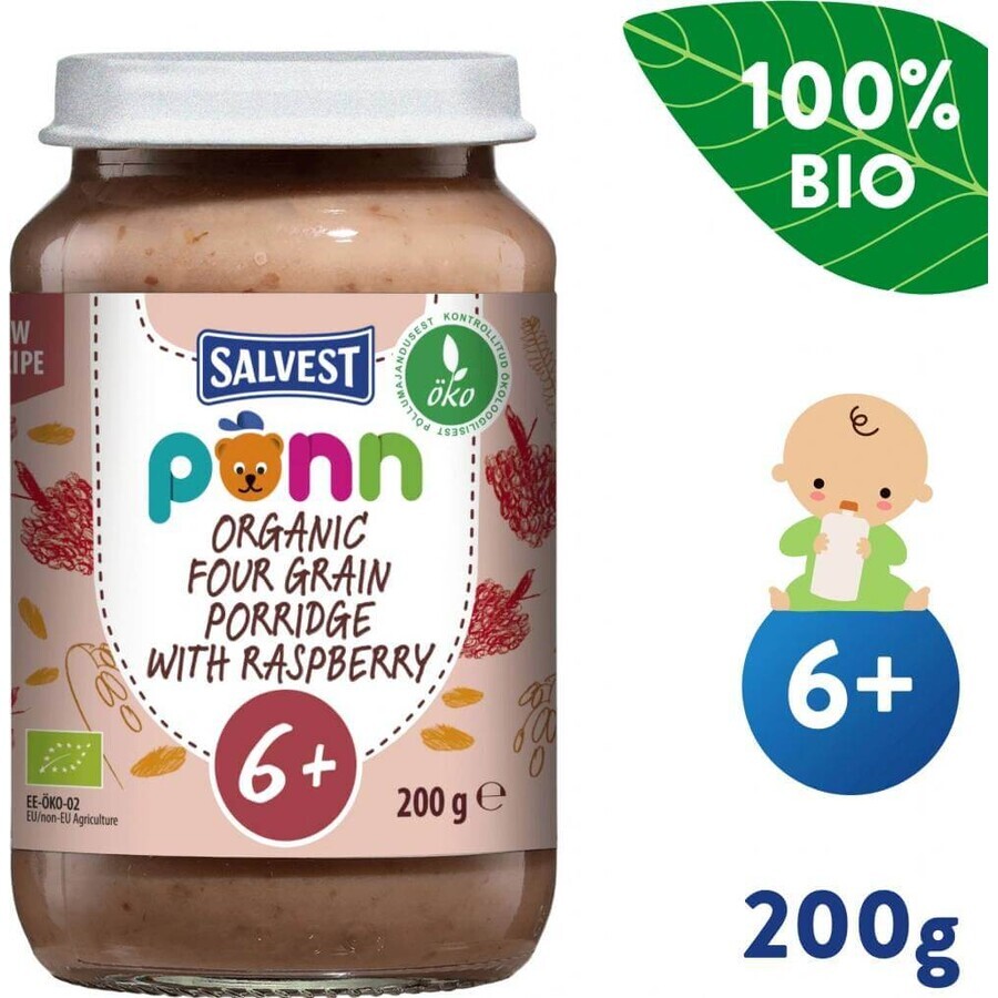 SALVEST Põnn Bio-Himbeere mit Getreide 200 g 1×200 g