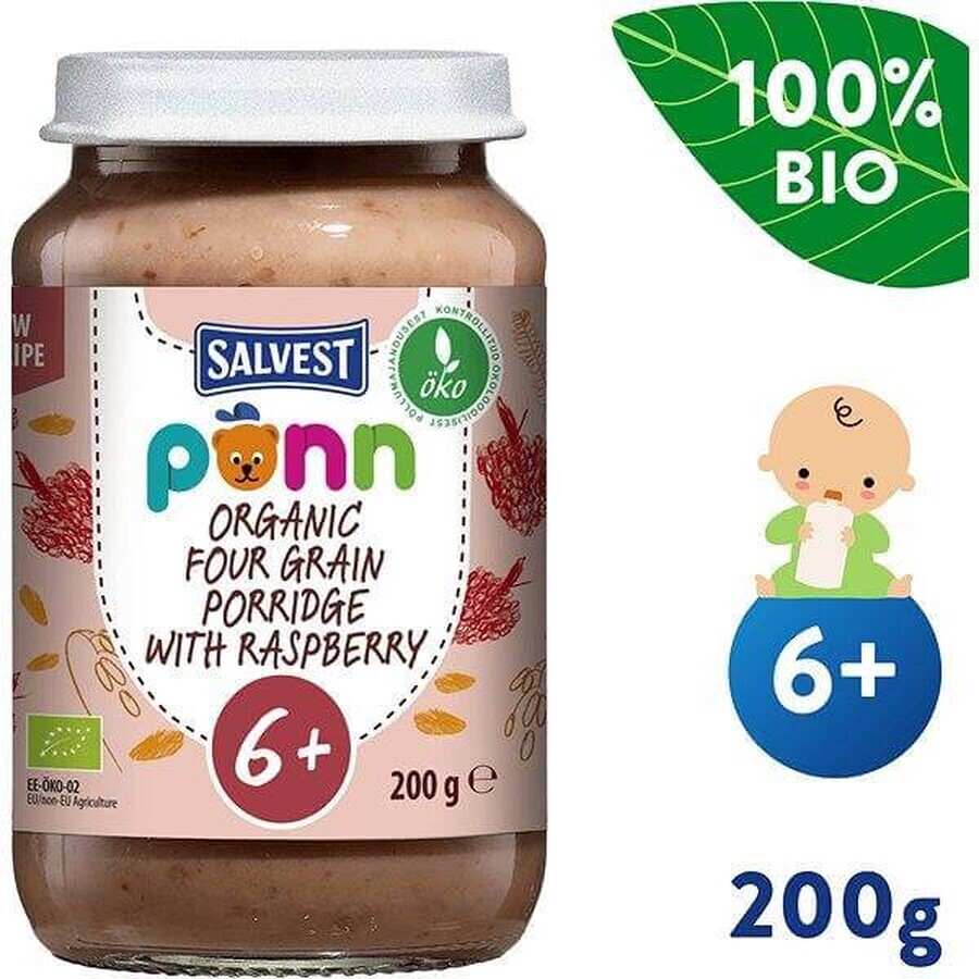 SALVEST Põnn Bio-Himbeere mit Getreide 200 g 1×200 g