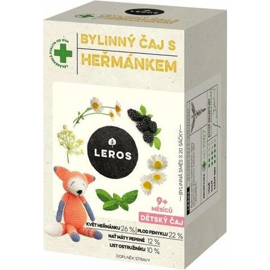 LEROS CHILDREN'S HERBAL TEA 20×1,8 g, herbal tea for children