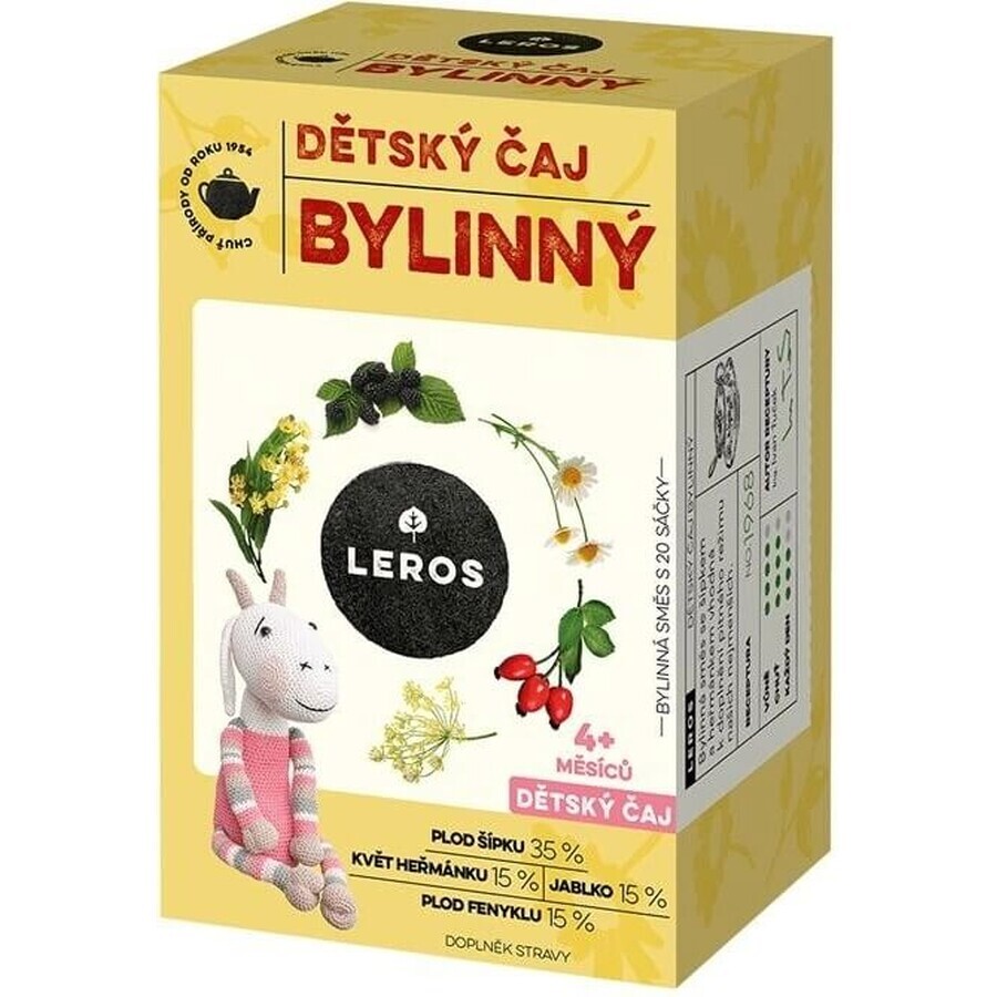 LEROS CHILDREN'S HERBAL TEA 20×1,8 g, herbal tea for children