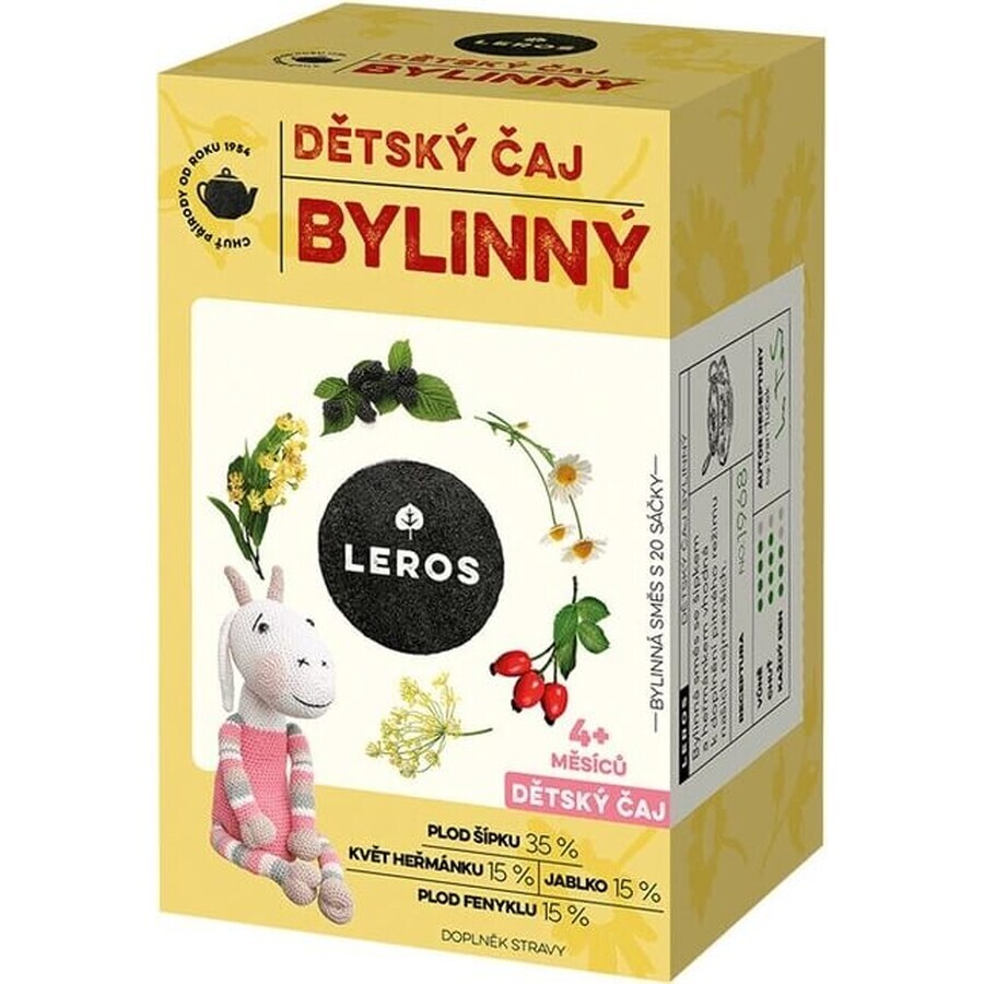 LEROS CHILDREN'S HERBAL TEA 20×1,8 g, herbal tea for children