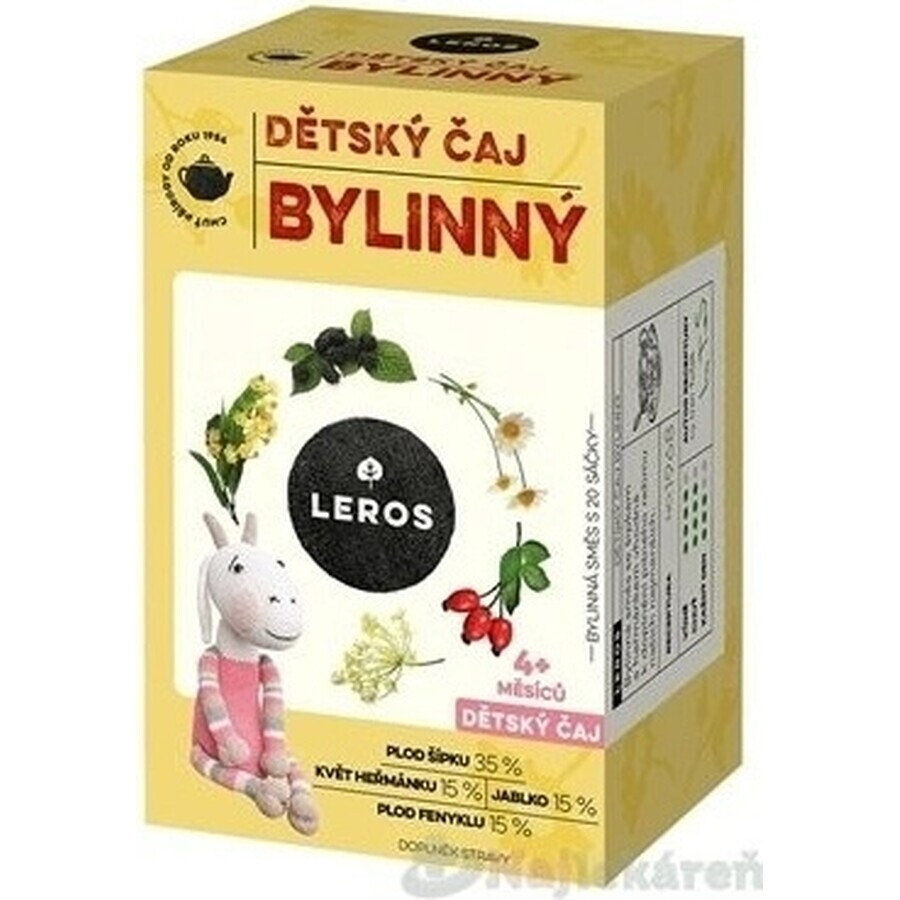 LEROS CHILDREN'S HERBAL TEA 20×1,8 g, herbal tea for children
