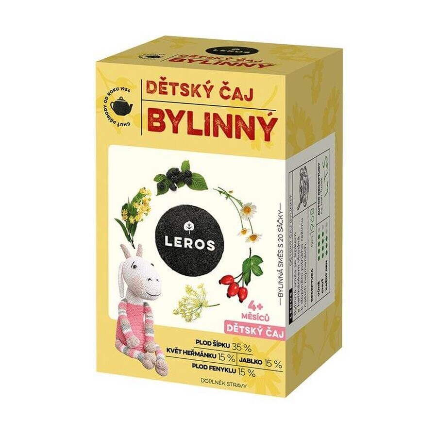 LEROS CHILDREN'S HERBAL TEA 20×1,8 g, herbal tea for children