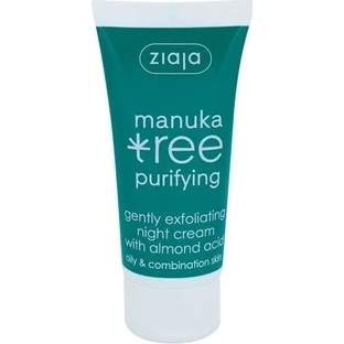 Ziaja Manuka - crème de nuit exfoliante pour les peaux grasses et mixtes 12+ 1×50 ml, crème de nuit