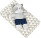 BABYMATEX Blanket with toy Panda gray 75 x 100 cm 1&#215;1 pc, for children