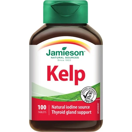 JAMIESON SEAWEED KELP SEAWEED KELP 650 µg 1×100 tbl, algues marines