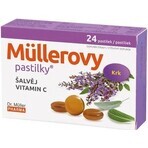 MÜLLER'S PASTILLS SHALVIA ET VITAMINE C 1×24 pcs, pour les rhumes MÜLLER'S PASTILLS SHALVIA ET VITAMINE C 1×24 pcs, pour les rhumes