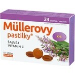 MÜLLER'S PASTILLS SHALVIA ET VITAMINE C 1×24 pcs, pour les rhumes MÜLLER'S PASTILLS SHALVIA ET VITAMINE C 1×24 pcs, pour les rhumes