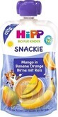 HiPP BIO KINDER Banane-Orange-Orange-Birne-Birne-Mango-Birne-Reis 1&#215;120 g, Obst und Cerealien, 12m+