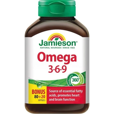 JAMIESON OMEGA 3-6-9 1×100 cps, complemento alimenticio