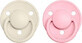 BIBS De Lux Elfenbein / rosa Silikon Schnuller Baby 1&#215;2 St&#252;ck, Einheitsgr&#246;&#223;e