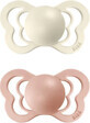 BIBS Couture Naturkautschuk kieferorthop&#228;dische Schnuller elfenbein / blush 1&#215;2 St&#252;ck, Gr&#246;&#223;e 2